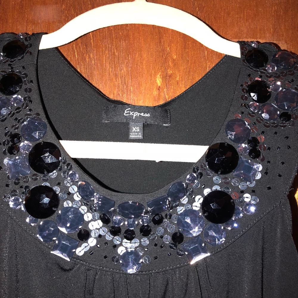 Express Embellished Racerback Tank - Picture 2 of 3